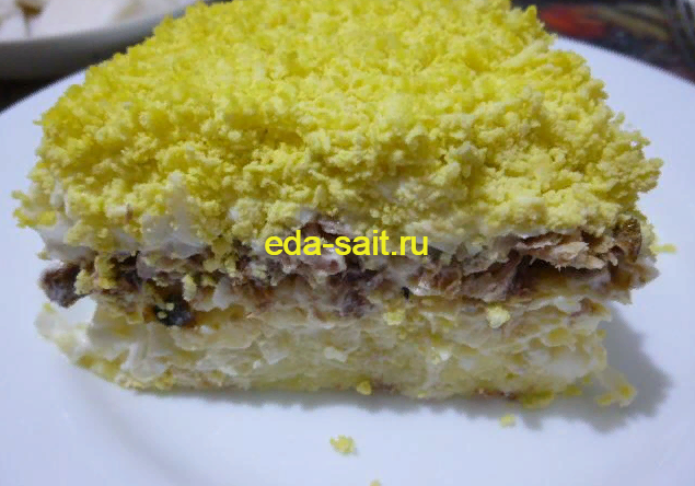 Салат мимоза без моркови фото
